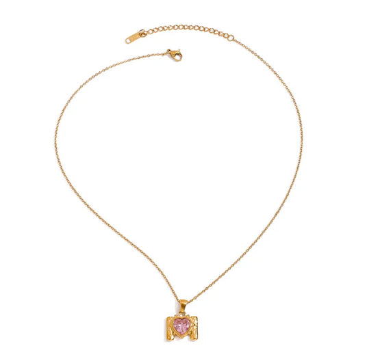 Pink camera necklace