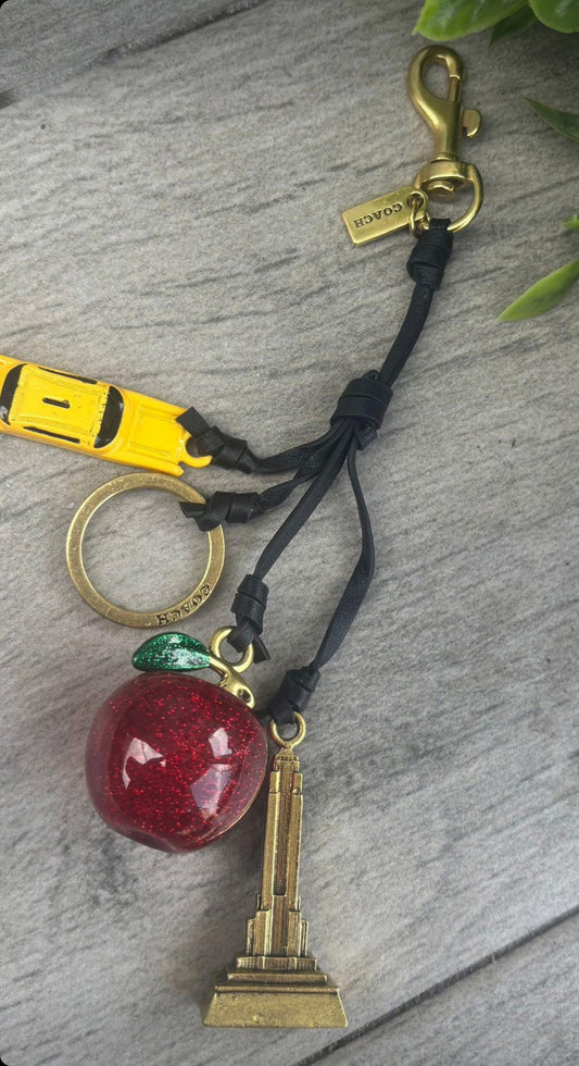 Apple NY key ring